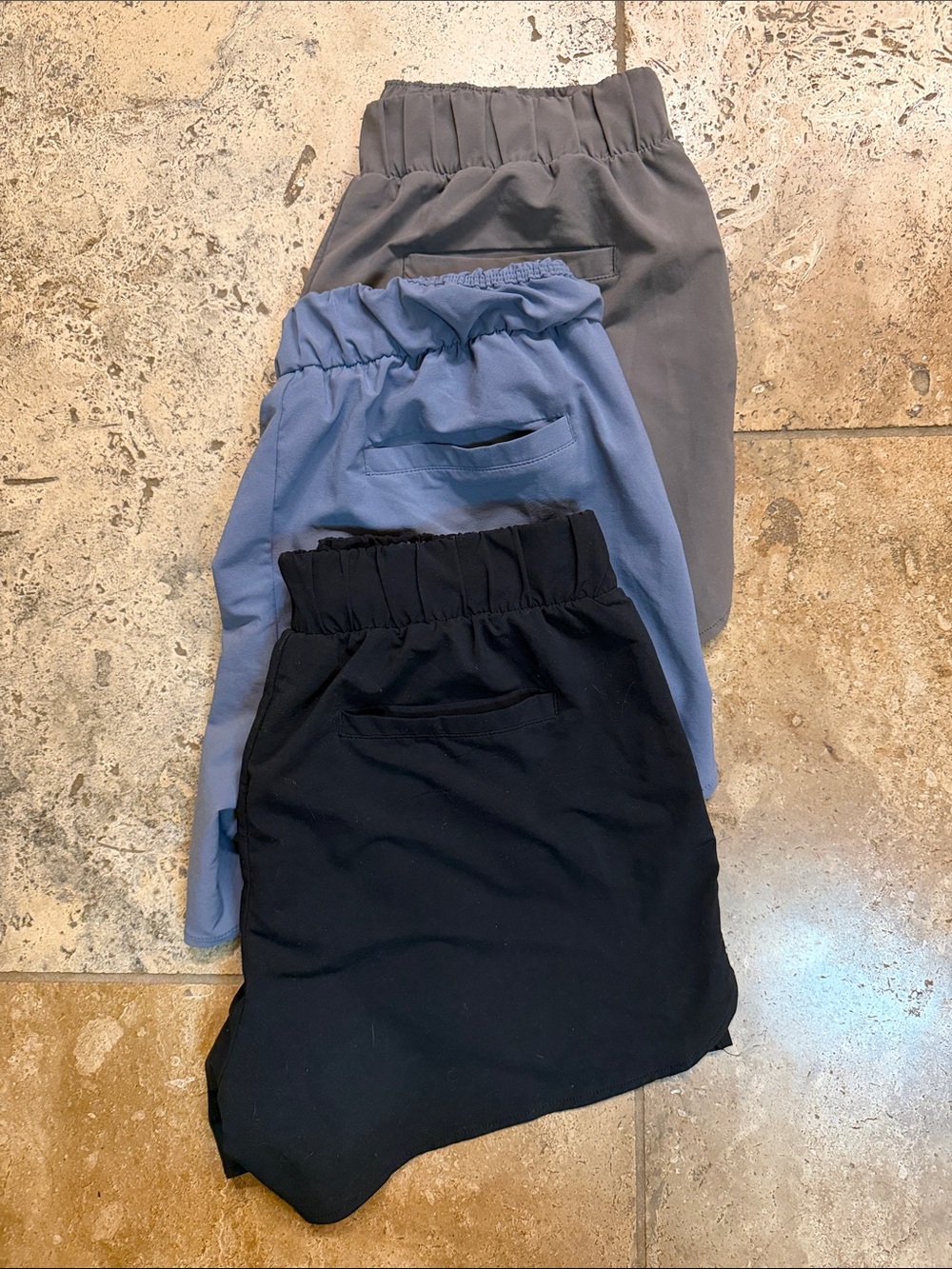 Zella Mini Skirt Trio in Black, Blue, Gray